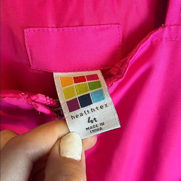 Healthtex Bright Pink Kids One Piece - Picture 2 of 4